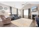 A spacious living room with vaulted ceilings, fireplace, and comfortable furnishings at 2334 Sylvia Ct, Denver, NC 28037