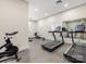 A community gym featuring cardio machines, including treadmills, rowing machine, and a stationary bike at 2500 Marshall Pl, Charlotte, NC 28203