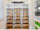 Walk-in pantry featuring built-in shelving and storage baskets at 2500 Marshall Pl, Charlotte, NC 28203