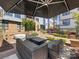 Common area patio with hot tub and outdoor seating at 2500 Marshall Pl, Charlotte, NC 28203