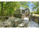 Relax on this spacious deck featuring a cozy seating area, perfect for outdoor entertaining and enjoying nature at 2848 Briar Ridge Dr, Charlotte, NC 28270