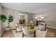 Cozy sitting room featuring hardwood floors, neutral colors, and lots of space for entertaining or relaxing at 2848 Briar Ridge Dr, Charlotte, NC 28270