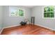 Bedroom featuring hardwood floors, and windows to bring in natural light at 302 Kimberlee Dr, Shelby, NC 28152