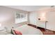 This bedroom features a light interior, closet and large window letting in plenty of natural light at 3619 Chilham Pl, Charlotte, NC 28226