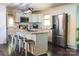 Spacious kitchen featuring an island, modern stainless steel appliances and ample cabinet space at 438 Starcrest Cir # C, Rock Hill, SC 29730