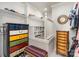 Bright closet with storage space, custom shelving, and colorful accents at 5047 Victory Trl, Gastonia, NC 28056