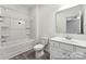 Bathroom with a shower and tub combination, toilet, and vanity at 510 Black Bear St # 145P, China Grove, NC 28023