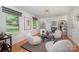 Cozy living room with comfortable seating, hardwood floors, and large windows at 5218 Addison Dr, Charlotte, NC 28211