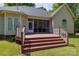 Multi-tiered back deck leads down to an expansive backyard and screened porch at 777 Sanside Dr, York, SC 29745