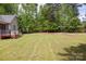 Spacious backyard with a custom wood deck at 777 Sanside Dr, York, SC 29745