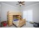 Bedroom with a bunk bed and a ceiling fan, making it a fun and functional space for  at 777 Sanside Dr, York, SC 29745