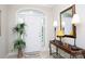 Welcoming foyer featuring a console table and elegant mirror at 777 Sanside Dr, York, SC 29745