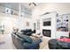 Spacious living room with a fireplace and built-in shelving at 777 Sanside Dr, York, SC 29745