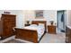 Comfortable main bedroom with wooden furniture at 777 Sanside Dr, York, SC 29745