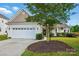 Charming single-Gathering home showcasing a well-maintained lawn, attached garage, and inviting front porch at 8726 Castle Cliff Dr, Matthews, NC 28105