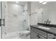 Modern bathroom featuring a glass-enclosed shower, stylish vanity, and elegant marble accents for a spa-like experience at 925 Twin Lakes Rd, Rock Hill, SC 29732