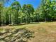 Expansive backyard with mature trees, perfect for recreation and relaxation in a natural setting at 109 Bee Tree Ln, Salisbury, NC 28144