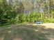Expansive backyard featuring lush green lawn and perimeter of mature trees, offering privacy and a serene setting at 11010 Redcoat Hill Ln # 33, Huntersville, NC 28078