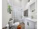 Bright bathroom with tile floors, modern fixtures, and a shower/tub combination for a clean and serene space at 1115 Greenleaf Ave # B, Charlotte, NC 28202