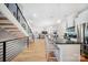 Spacious open floor plan with a modern kitchen featuring a large island and stainless steel appliances at 1115 Greenleaf Ave # B, Charlotte, NC 28202