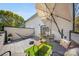 Outdoor rooftop deck featuring stylish furniture, a hammock, and an umbrella offering a relaxing outdoor space at 1115 Greenleaf Ave # B, Charlotte, NC 28202