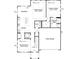 Floor plan highlighting the open-concept kitchen, Gathering room, and dining room layout, plus a 2 bay garage at 124 Canary Ln # 7, Mooresville, NC 28115