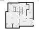 Lower-level floorplan showcasing bedroom, bathroom, storage and unfinished basement space at 14131 Lucia Riverbend Hwy, Mount Holly, NC 28120