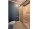 Bathroom with toilet and glass enclosed walk-in shower at 143 Ezra Rd, Kings Mountain, NC 28086