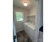 Convenient laundry room with washer, dryer, shelf and natural light at 155 Ervin Loop, China Grove, NC 28023