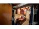 Basement area with unfinished flooring and vintage table at 1684 Montevista Dr, Shelby, NC 28150