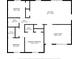 Detailed floor plan layout showcasing room dimensions and overall home structure at 218 Valleybrook Ln, Troutman, NC 28166