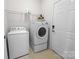 Well-equipped laundry room with a modern washer and dryer setup, and storage shelving at 2333 Talon Point Cir, Fort Mill, SC 29715