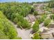 An elevated view highlights the property, landscaping, surrounding homes, and neighborhood layout at 3004 Village Ridge Dr, Gastonia, NC 28056