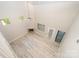 Bright, high ceiling living room with modern fireplace, ceiling fan, and outdoor access at 3004 Village Ridge Dr, Gastonia, NC 28056