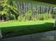 View of the lush green lawn and a backdrop of trees from the backyard at 3022 Cedar Falls Dr # 16, Waxhaw, NC 28173