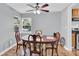 Inviting dining room featuring a wooden table and chairs, perfect for Gathering meals at 3300 Bonaire Dr, Charlotte, NC 28208