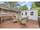 Outdoor deck features wicker furniture and a brick home exterior at 3378 Tanglewood Dr, Rock Hill, SC 29732