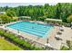 Community pool with shaded lounge areas and chairs perfect for relaxation and recreation at 349 Miners Cove Way, Fort Mill, SC 29708