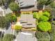 Aerial view of a home and property with defined lot lines showcasing the home's layout at 349 Miners Cove Way, Fort Mill, SC 29708