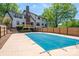 Spacious fenced yard, deck, and in-ground pool provide ample outdoor living space at 3755 11Th Ne St, Hickory, NC 28601