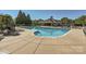 Community pool area features a large pool, sun loungers and a clubhouse in the background at 3939 Archer Notch Ln, Huntersville, NC 28078