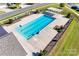 Aerial view of a long community pool offering a refreshing amenity for residents at 4083 Home Grown Way, Clover, SC 29710