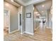 Neutral colored hallway that connects to the bathroom and living areas at 4083 Home Grown Way, Clover, SC 29710