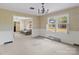 Dining room features wainscoting and chandelier at 4734 Polk Ford Rd, Stanfield, NC 28163