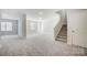 Finished basement with new carpet, stairs, windows, and ample space at 5027 Mclaughlin Loop # 61, Waxhaw, NC 28173