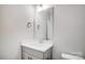 Stylish bathroom with a modern vanity, large mirror, and contemporary fixtures at 5027 Mclaughlin Loop # 61, Waxhaw, NC 28173