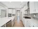 Bright, modern kitchen featuring white cabinets, stainless steel appliances, and stylish backsplash at 5027 Mclaughlin Loop # 61, Waxhaw, NC 28173