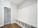 Mudroom with built-in bench, cubbies, and coat hooks for convenient storage at 5027 Mclaughlin Loop # 61, Waxhaw, NC 28173