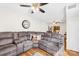 Comfortable living room boasts a large sectional sofa and inviting atmosphere at 7407 Mystic Ln, Charlotte, NC 28227
