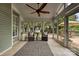 Screened-in porch with outdoor furniture at 1000 Millbank Dr, Matthews, NC 28104